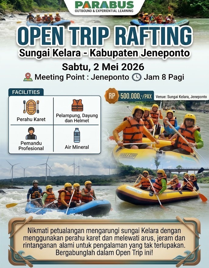 Open Trip Rafting Sungai Kelara